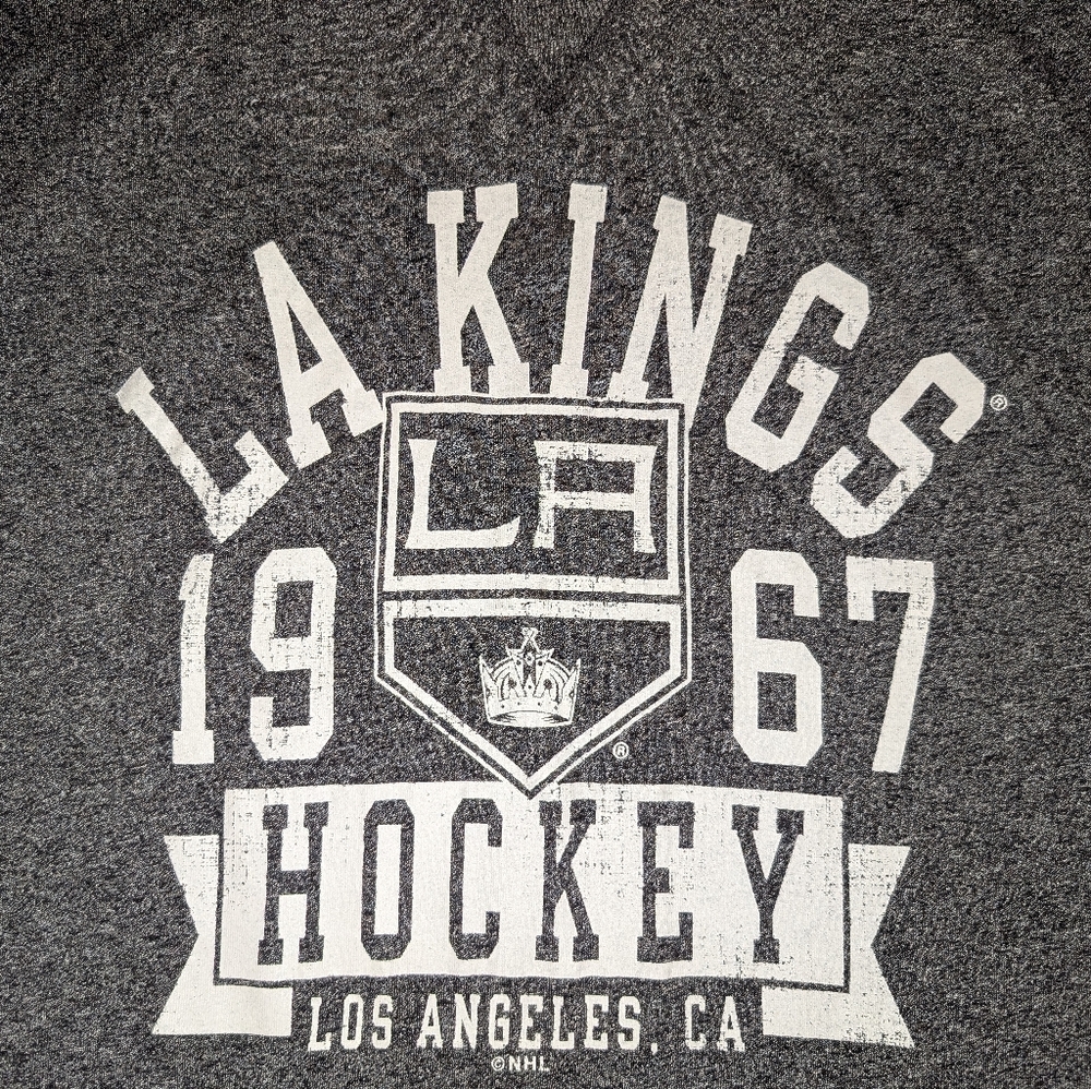 NHL Gray T-Shirt with Logo Patch